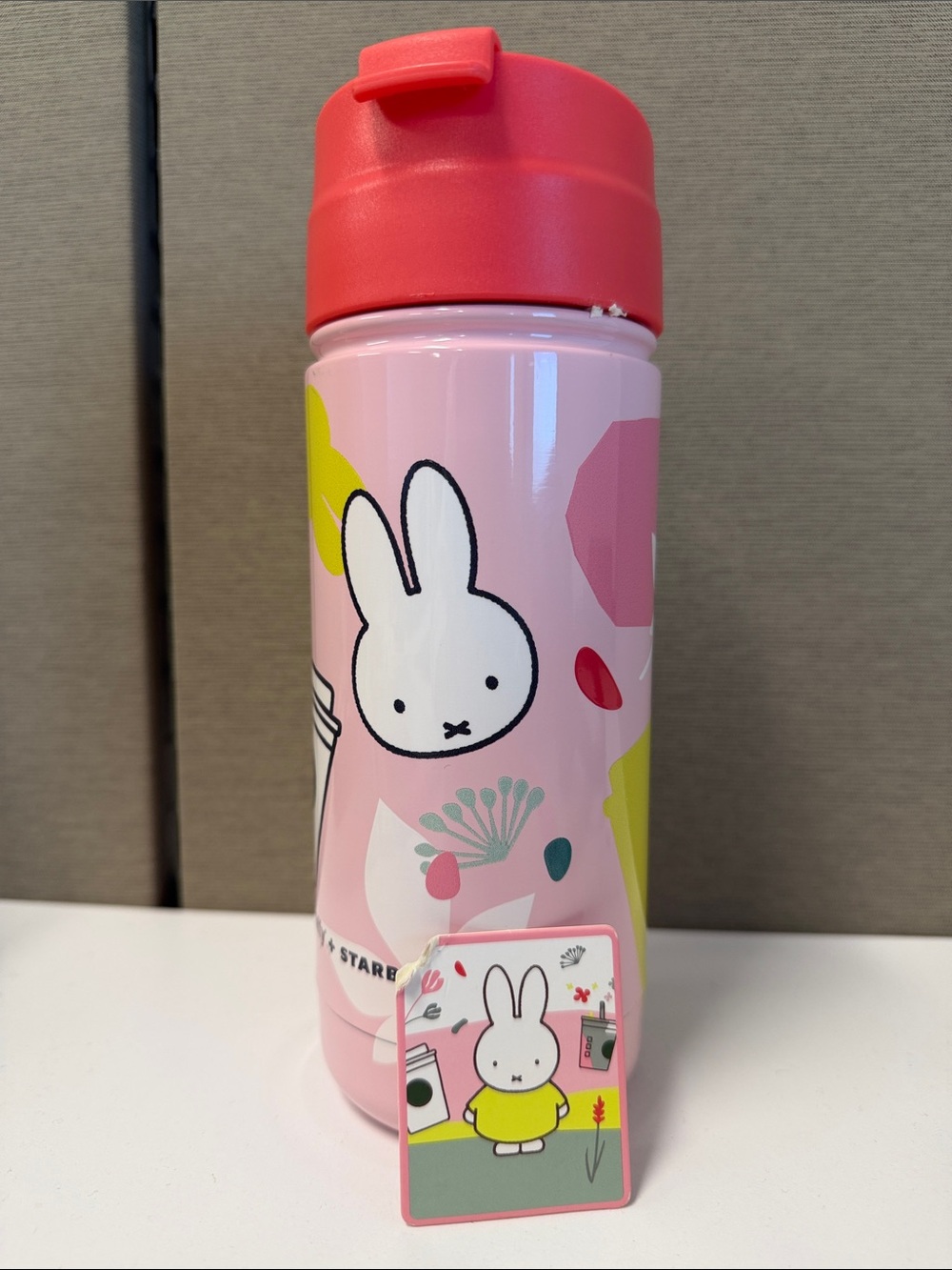 Miffy x Starbucks Pink Tumbler Cup Bunny Limited Edition Kawaii Travel Cup